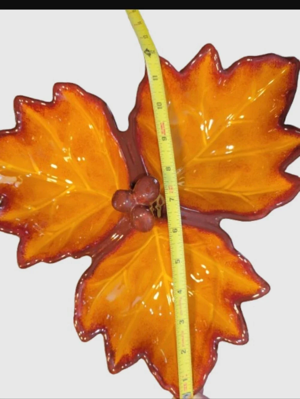 Better Homes & Gardens 2011 Heritage Collection 3 Maple Leaf Serving Tray Dish